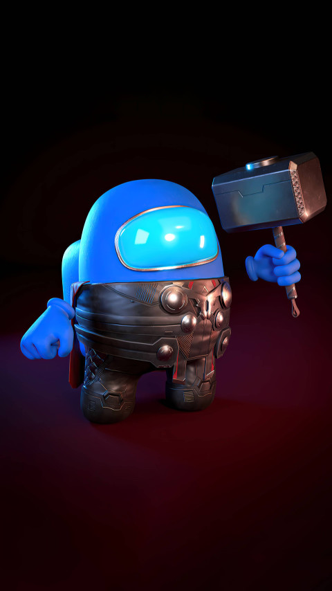 Among Us Character Phone Wallpaper