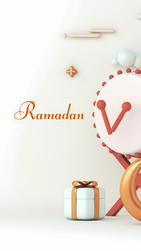 HD Ramadan Kareem Phone Background 4K