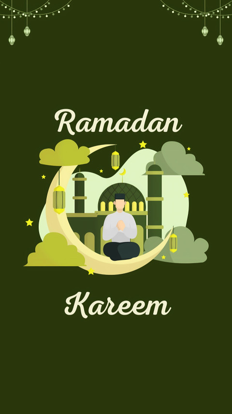 Ramadan Kareem Floral Background