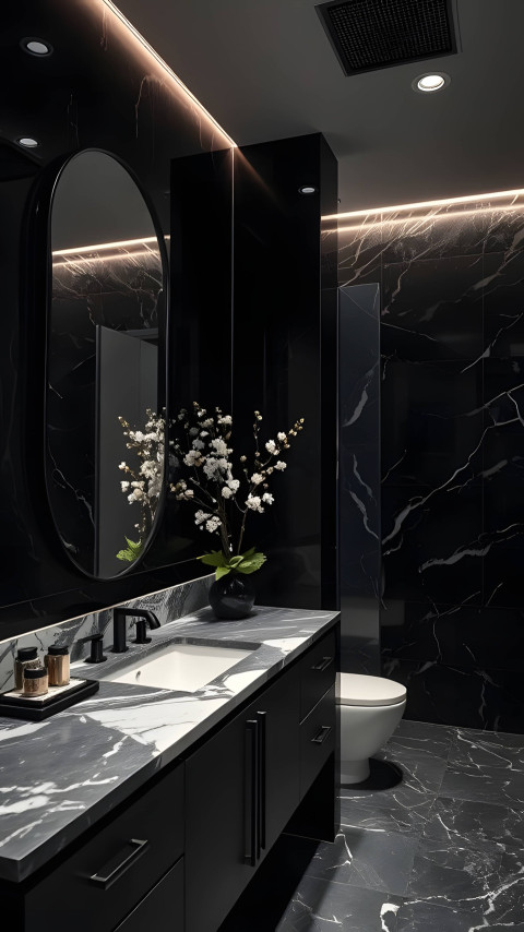 Artistic Bathroom Mobile Photo for Download