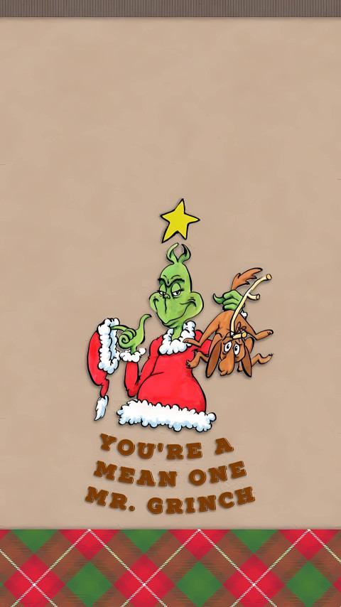 The Grinch Mobile Wallpaper for a Christmas Touch