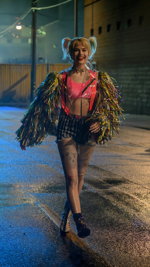 Vibrant Harley Quinn Mobile Background for Android Users