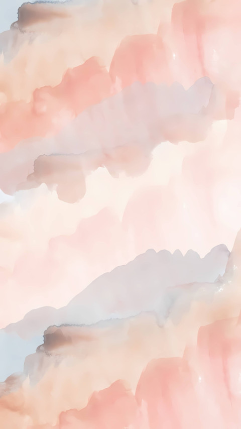 Soft & Peaceful Watercolor iPhone Background to Enjoy HD