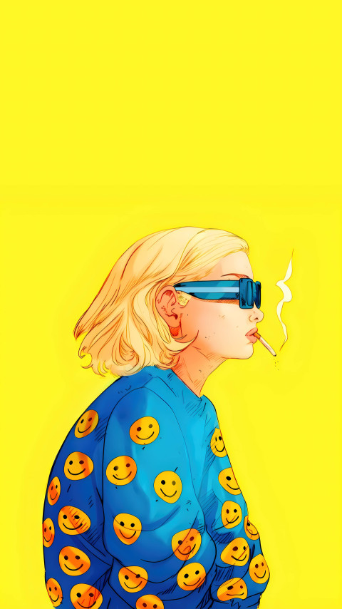 Yellow Aesthetic Mobile Background for a Sunny Look