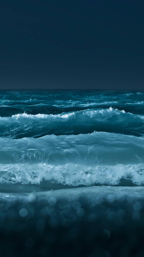 Stunning Wave iPhone Background for Peaceful Vibe