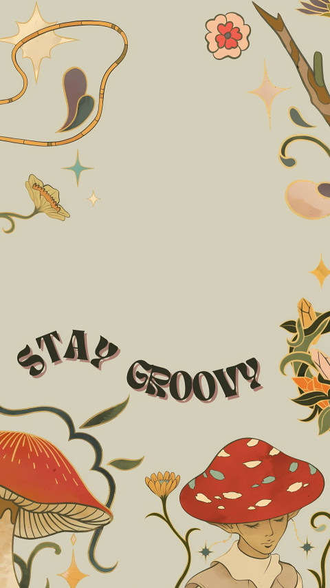 Whimsical Mushroom Wallpaper for Your Mobile Device