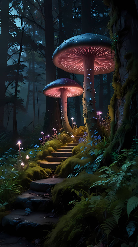 Cute Mushroom Phone Wallpaper to Match Your Mood