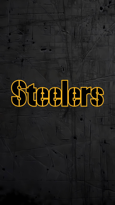Steelers Text Logo Mobile Wallpaper