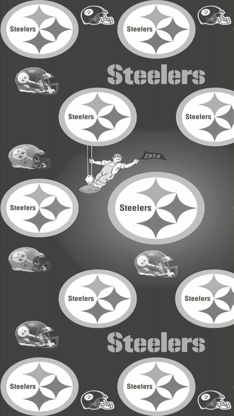 Steelers B&W Phone Wallpaper