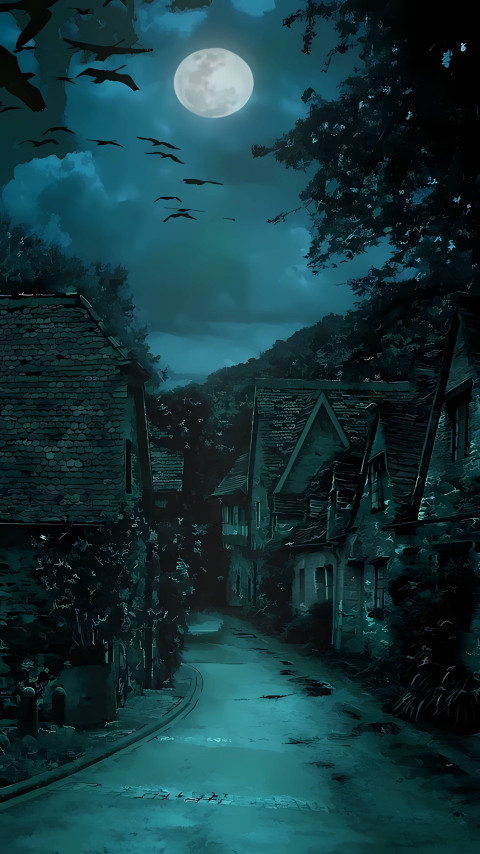 Horror City Spooky Wallpaper For Phone