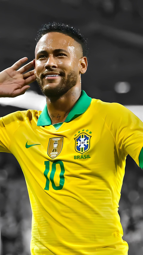 Neymar Portrait Pic Wallpaper
