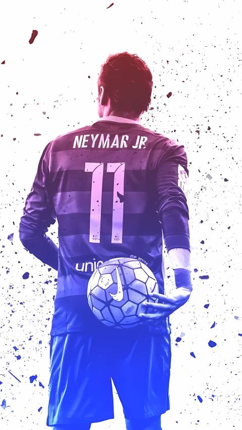 Neymar Portrait Pic Wallpaper For Phone
