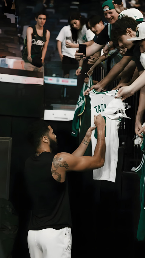 Cool Jayson Tatum NBA Mobile Wallpaper