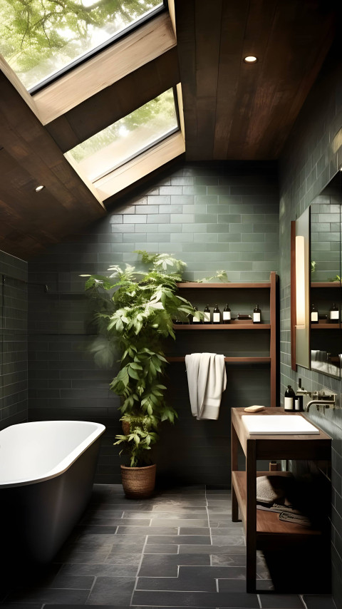 Serene Bathroom Mobile Picture for Home Screens