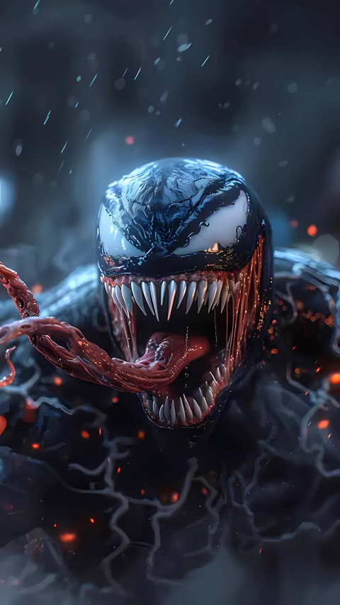 Venom Dark Night Wallpaper in 4K