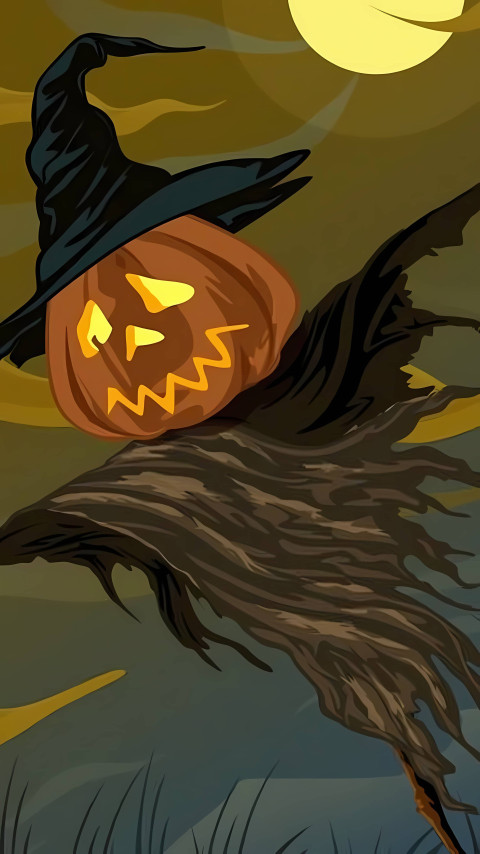 Spooky Ghosts Mobile Background