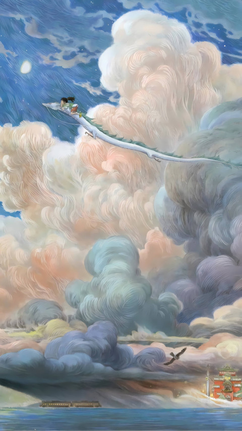 Stunning Spirited Away iPhone Background in HD