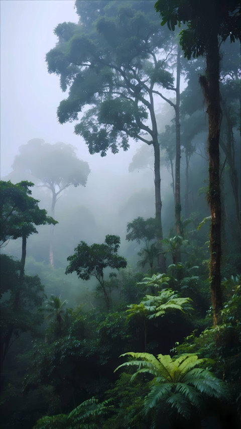 Deep Jungle Forest Mobile Wallpaper