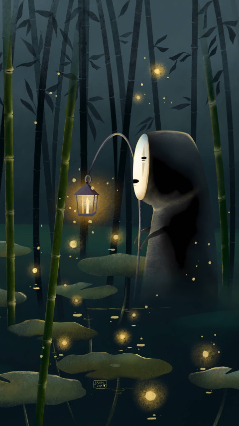 Spirited Away Mobile Wallpaper for iPhone Screen 4K