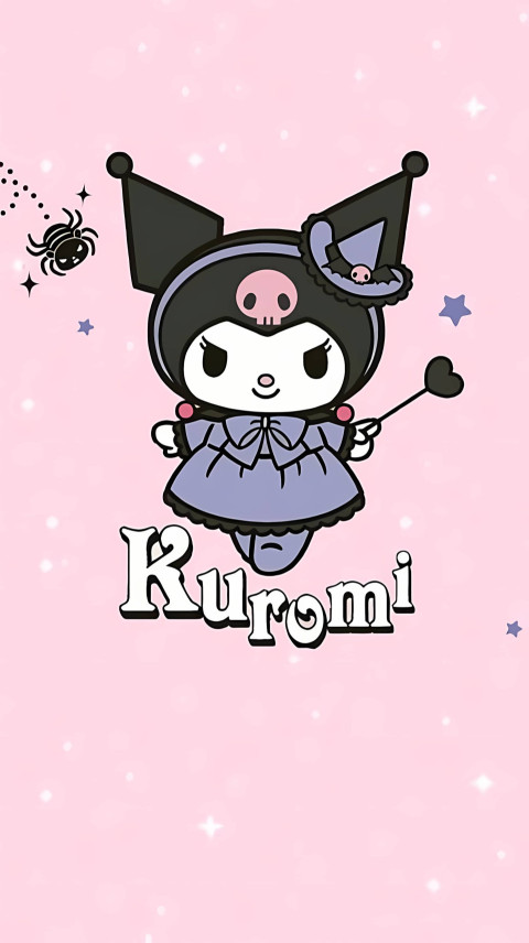 Adorable Kuromi Background for Phone