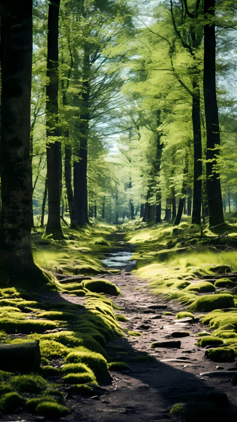 Deep Jungle Forest Mobile Wallpaper 4K