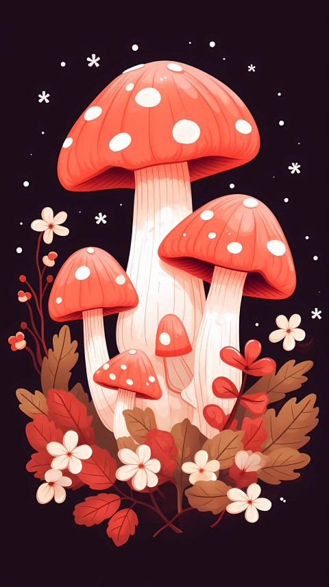 Trendy Mushroom Wallpaper for Phone Cute and Fresh HD