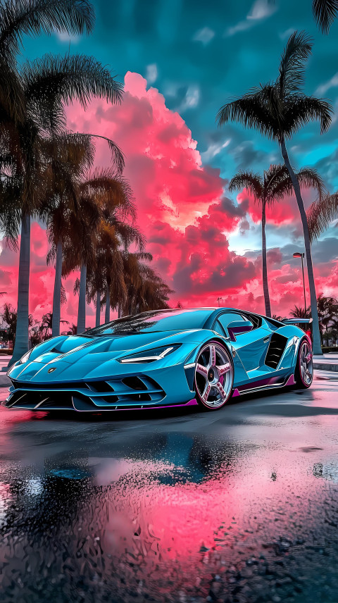 Racing Lambo Car 4K for Mobile