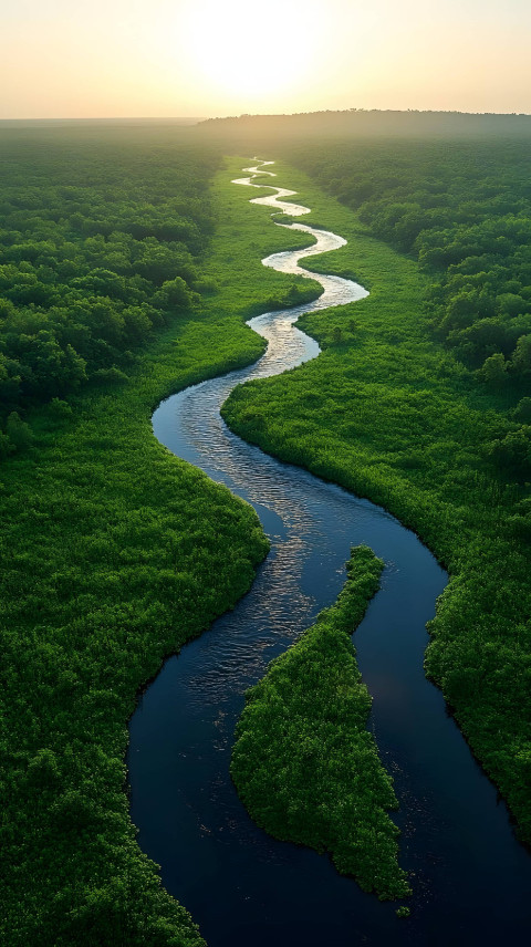Morning Dew on Lush Grass Wallpaper