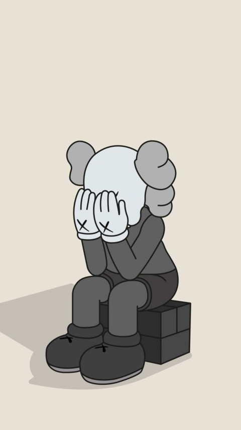 KAWS Digital Art Wallpaper Stunning 4K Image