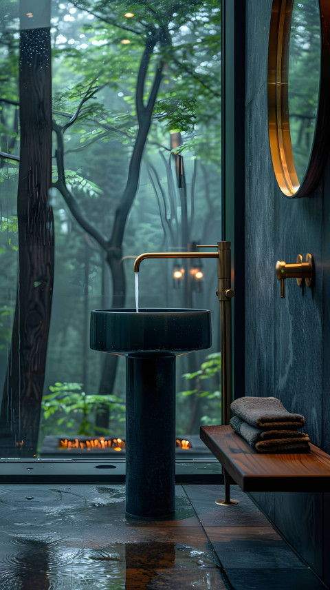 Cool Bathroom Mobile Wallpaper in Full Resolution