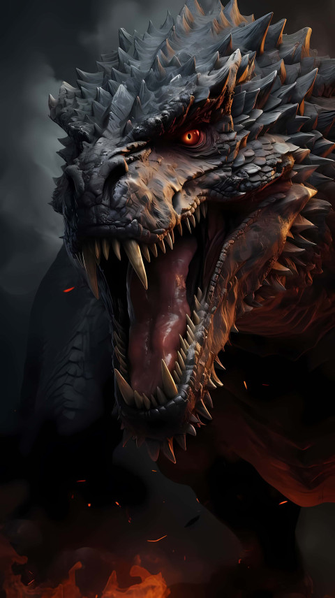 Dinosaur Skeleton Wallpaper for Phone