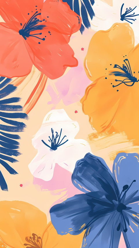 Kids Mobile Wallpaper with Bright Color 4K