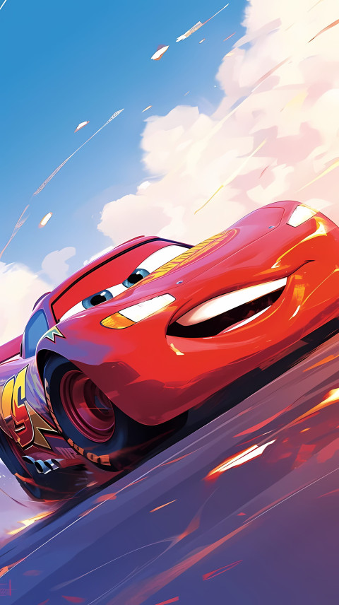 Lightning McQueen Cool Mobile Image