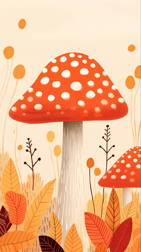Magical Mushroom Phone Wallpaper for a Playful Touch HD