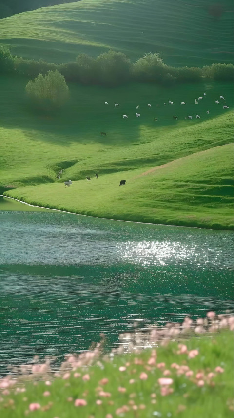 High Definition Grass Background for Phone