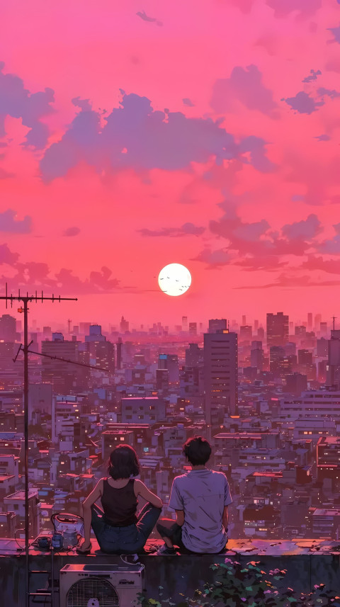 Studio Ghibli Sunset Wallpaper HD