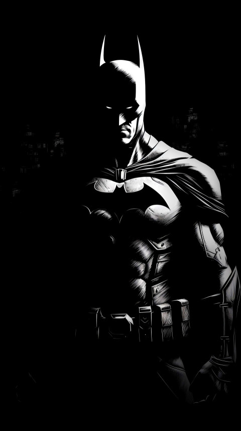 Batman in Action Comic Scene Wallpaper