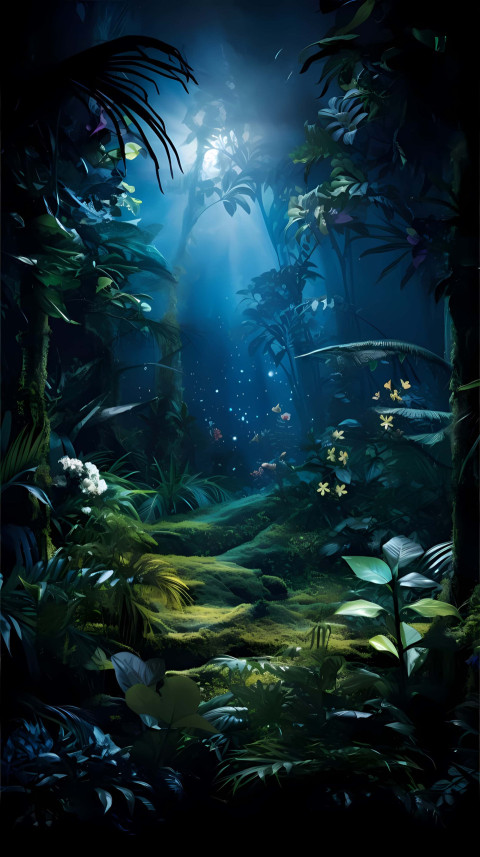 Stunning Jungle Sunset Over Tropical Forest