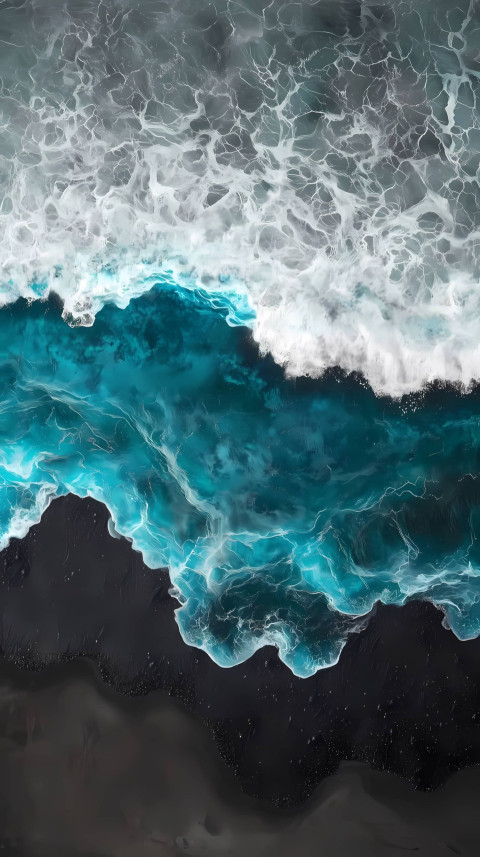 Gorgeous Wave Phone Background for a Calm Feel