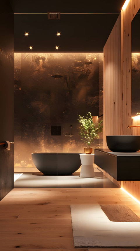 Warm Bathroom Mobile Image for Phone Screens