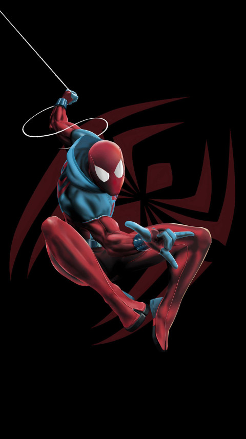 Spiderman Mid-Air Action Shot in 2K Photo