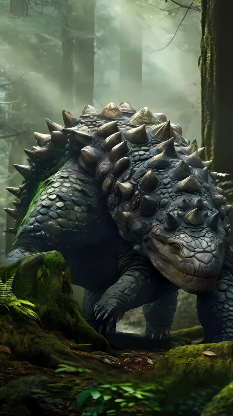 Roaring Dinosaur 3D Wallpaper 2k