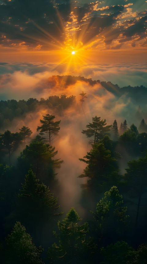 Nature Fall Palette Mobile Wallpaper