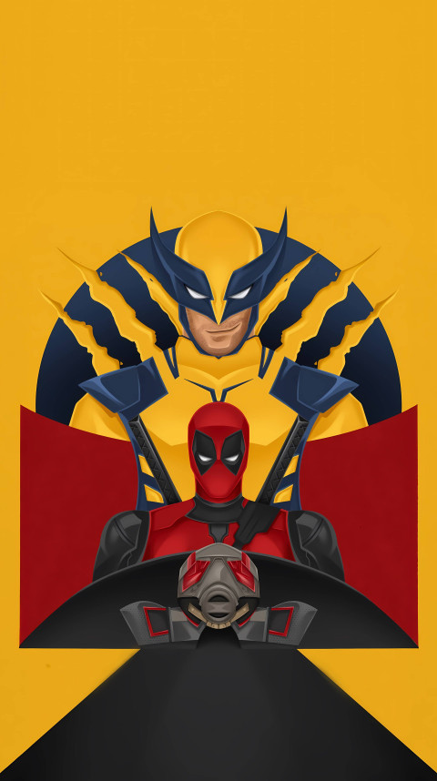 Deadpool and Wolverine Mobile Wallpaper HD