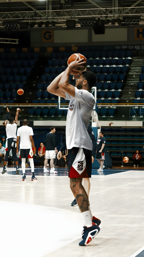 Jayson Tatum Mobile Wallpaper in Action Pose