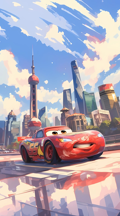 Lightning McQueen iPhone Cool Wall HD