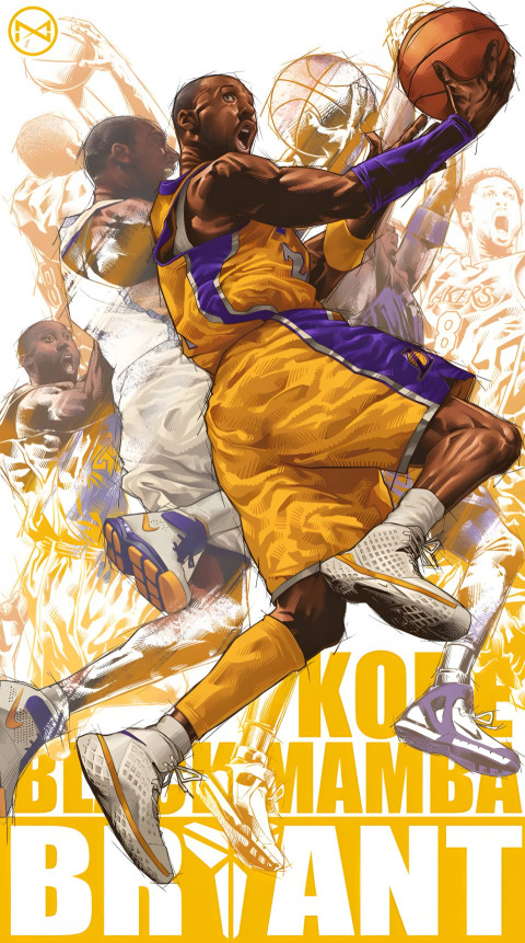 Kobe Bryant Legacy in 4K Phone Background