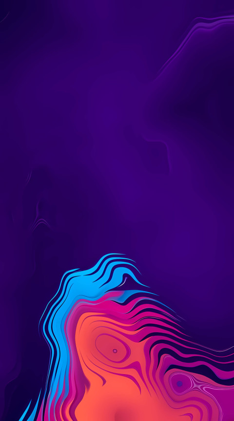 Vibrant Abstract Colorful Phone Wallpaper
