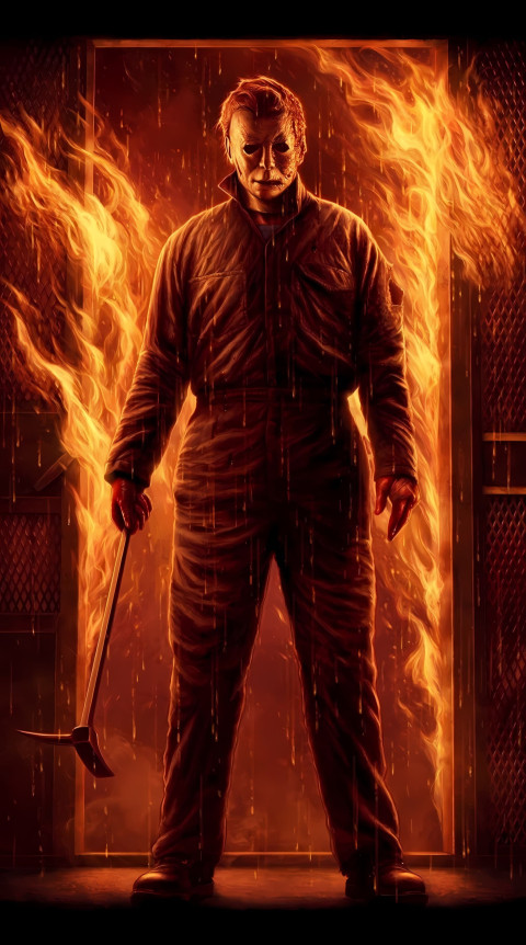 Scary Michael Myers Lock Screen Background
