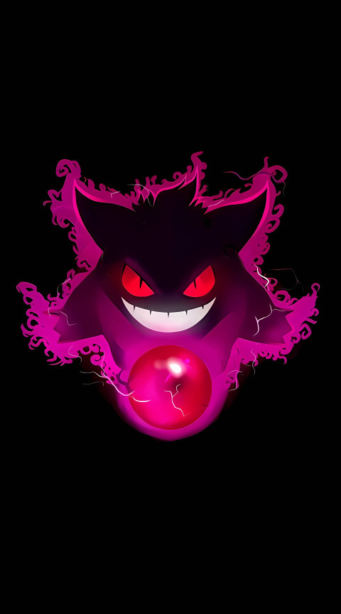 Gengar Mobile 4K Wallpaper Perfect for Any Pokemon Fan